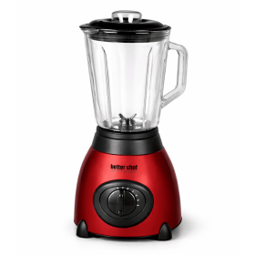 Better Chef 500-Watt Glass Jar Blender with Stainless Steel Base