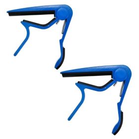5Core Capo Pair Acoustic Electric Guitar 6 String Kapo Clip For Banjo Mandolin Ukulele (Option: BLUE)