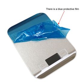 Digital Kitchen Scale 5kg/10kg Food Scale Stainless Steel Electronic Balance Measuring Grams Scales For Cooking Baking (Load Bearing: 10Kg, Color: Silver)
